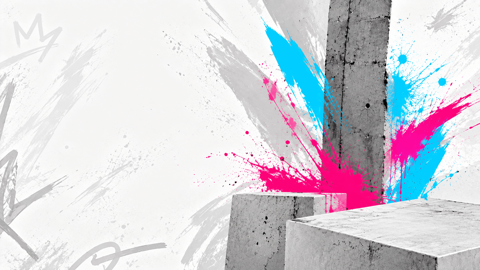 TeenZos Urban Grunge and Paint Splatter Background